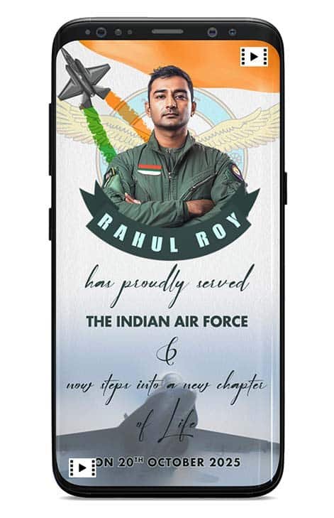 Air Force Retirement Invitation Card