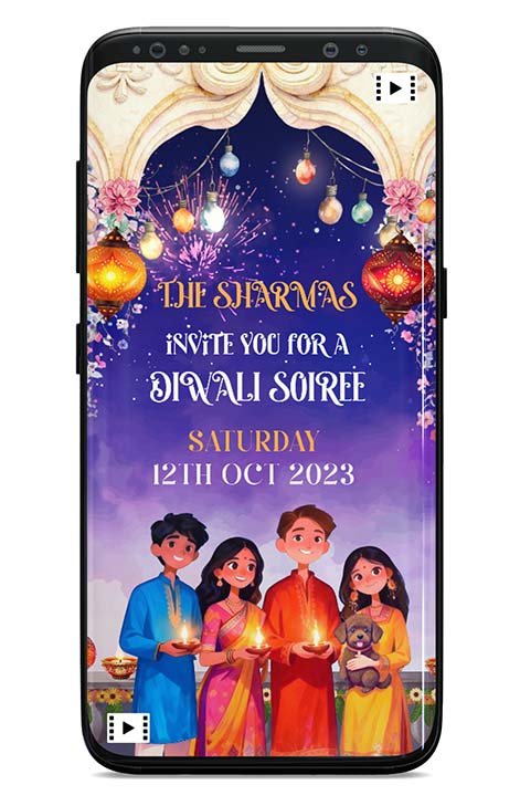 Diwali Party Invitation Card
