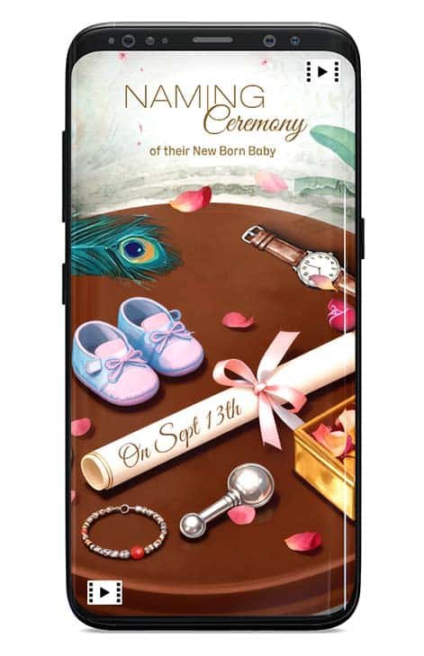 Naming Ceremony Invite First Cry