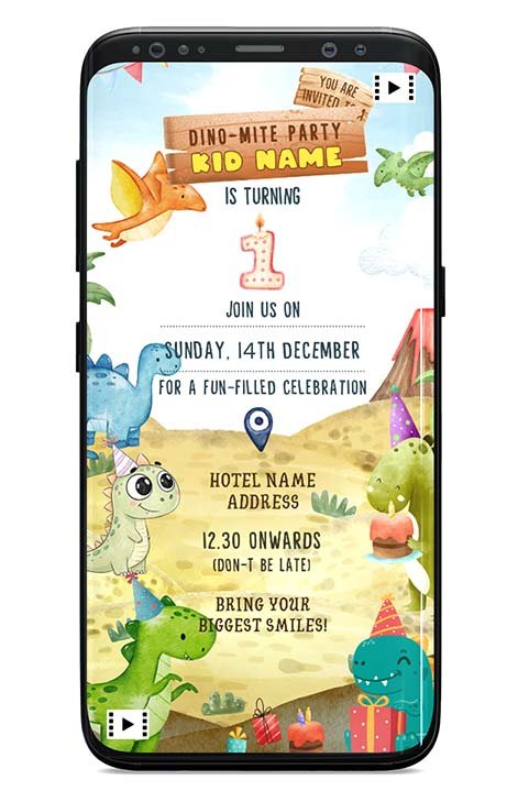 Dino Birthday Invitation | V2