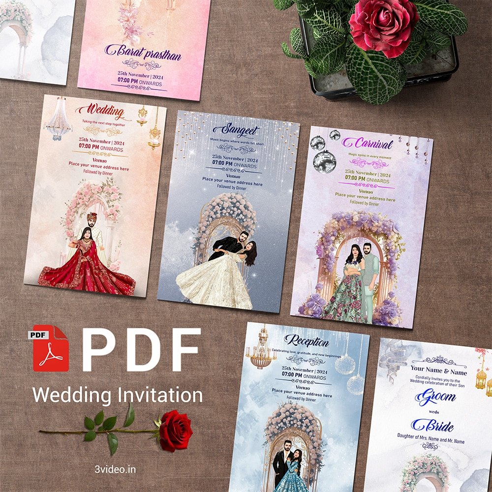 Minimalist Wedding Invitation PDF