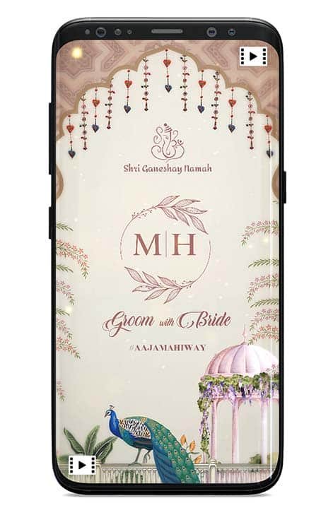 Wedding Invitation Video Card Rajasthani