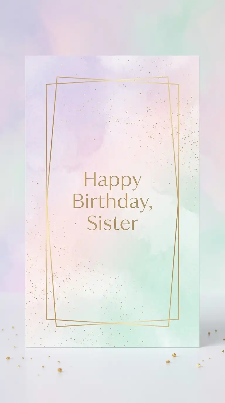 birthday sister greeting card