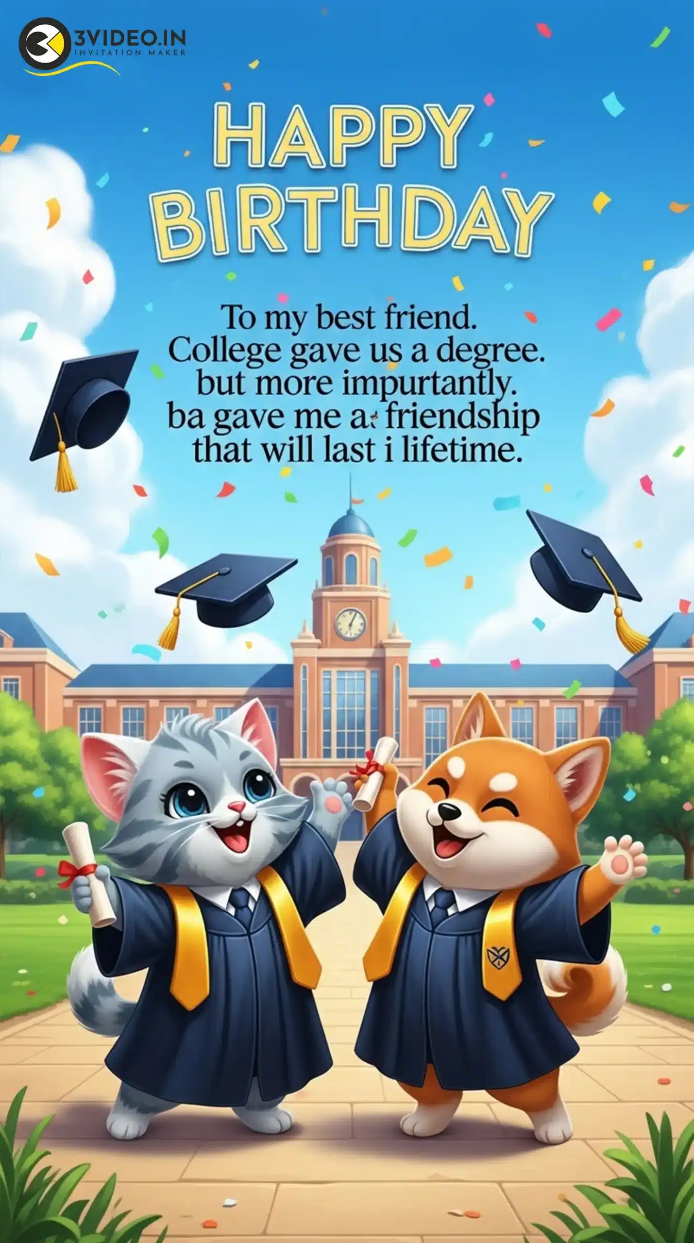 birthday wishes for college friend 1