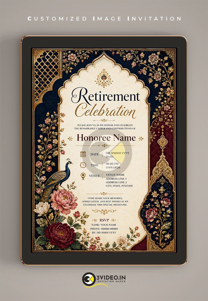 Retirement Celebration Invitation Card