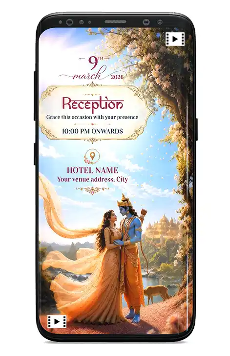 Siya Ram Ji Theme Wedding Invitation Video