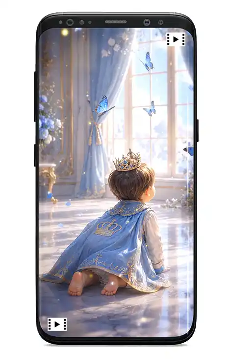 Prince 1st birthday invitation video