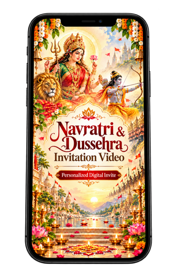 Navratri and Dussehra invitation video