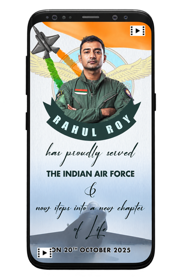 Air Force retirement invitation card